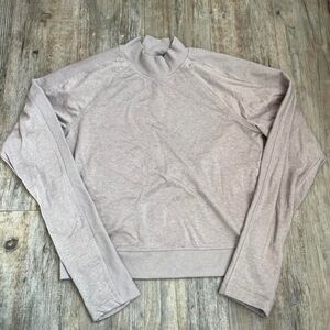 Old Navy Sweatshirt Thermal Cosecore Women's S Grey and Cream